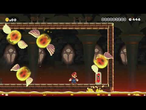 Fire Bubble Castle by NinLL72 - Super Mario Maker - No Commentary 1br