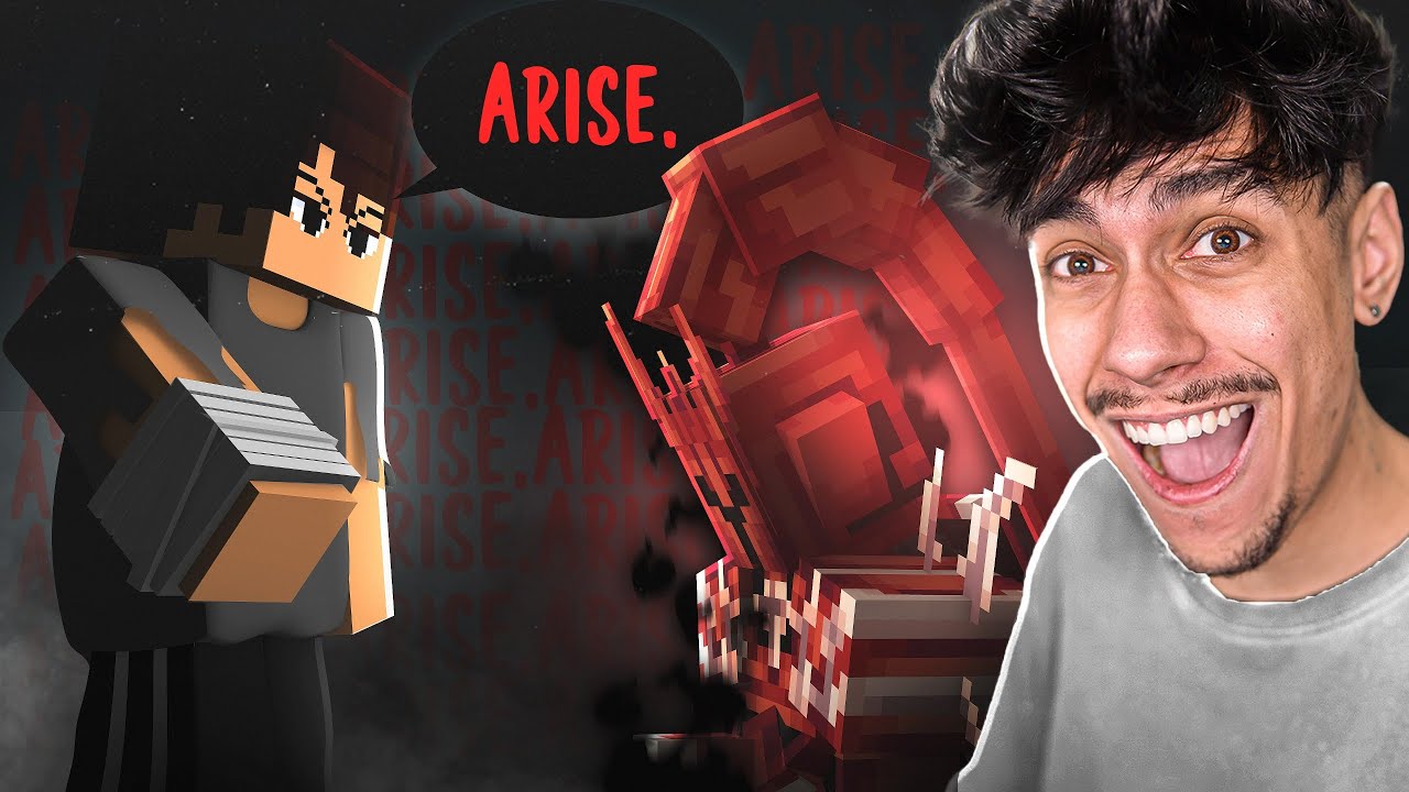 ERGAM-SE EU VIREI MONARCA 𝗡𝗢 MINECRAFT !! Solo Leveling Guerra Ep. 2 ‹ Ine ›