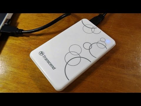 Transcend StoreJet 25A3 1TB External Hard Drive Unboxing