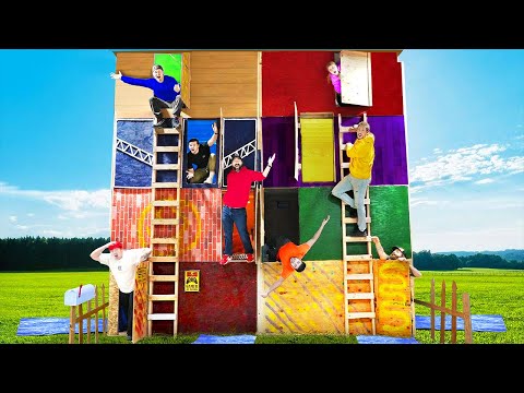 OVERNIGHT CHALLENGE IN 8 MICRO FORTS! *Tiny Apartments*