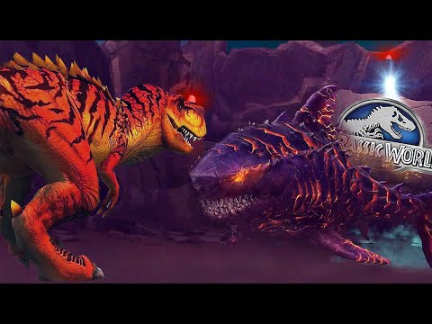 TYRANNOSAURUS REX VS MEGALODON BOSS - AQUATIC BOSS DINOSAUR TOURNAMENT | JURASSIC WORLD THE GAME