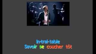 Benabar - Paris by Night -  Karaoke (Lyrics) - Instrumental - HD