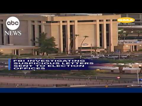 FBI investigating suspicious letters sent to election offices