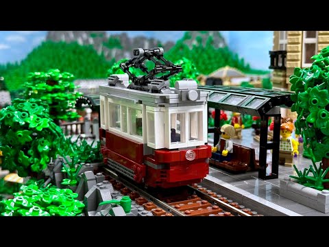 Straßenbahn-Testfahrt gerät außer Kontrolle -  Bau einer Lego Stadt Teil 279.