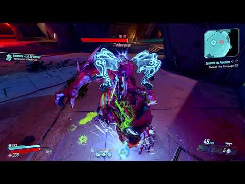The Rampager Boss Fight (Normal Difficulty) Borderlands 3