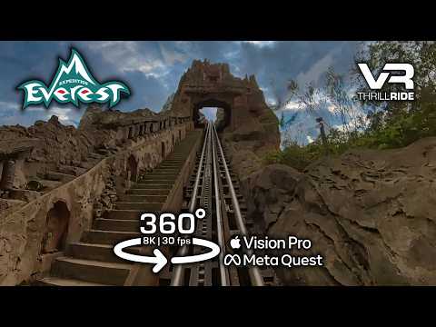 Epic 8K 360° Expedition Everest POV: 😱 OMG! Broken Track - VR Roller Coaster Ride! Disney World