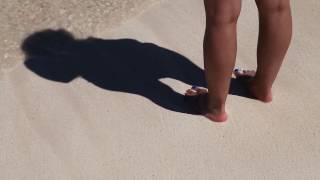 Girl Walking in the sand, sitting in the park, standing in the rain | Relaxing Video HD
