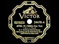 1st RECORDING OF: April In Paris - Henry King (1933--Joe Sudy, vocal)