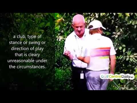 Player Tries to Take Unreasonable Stance to Gain Free Relief - Golf Rules