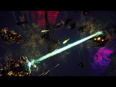 Tyranids vs Orks - Massive Battle - Battlefleet Gothic Armada 2