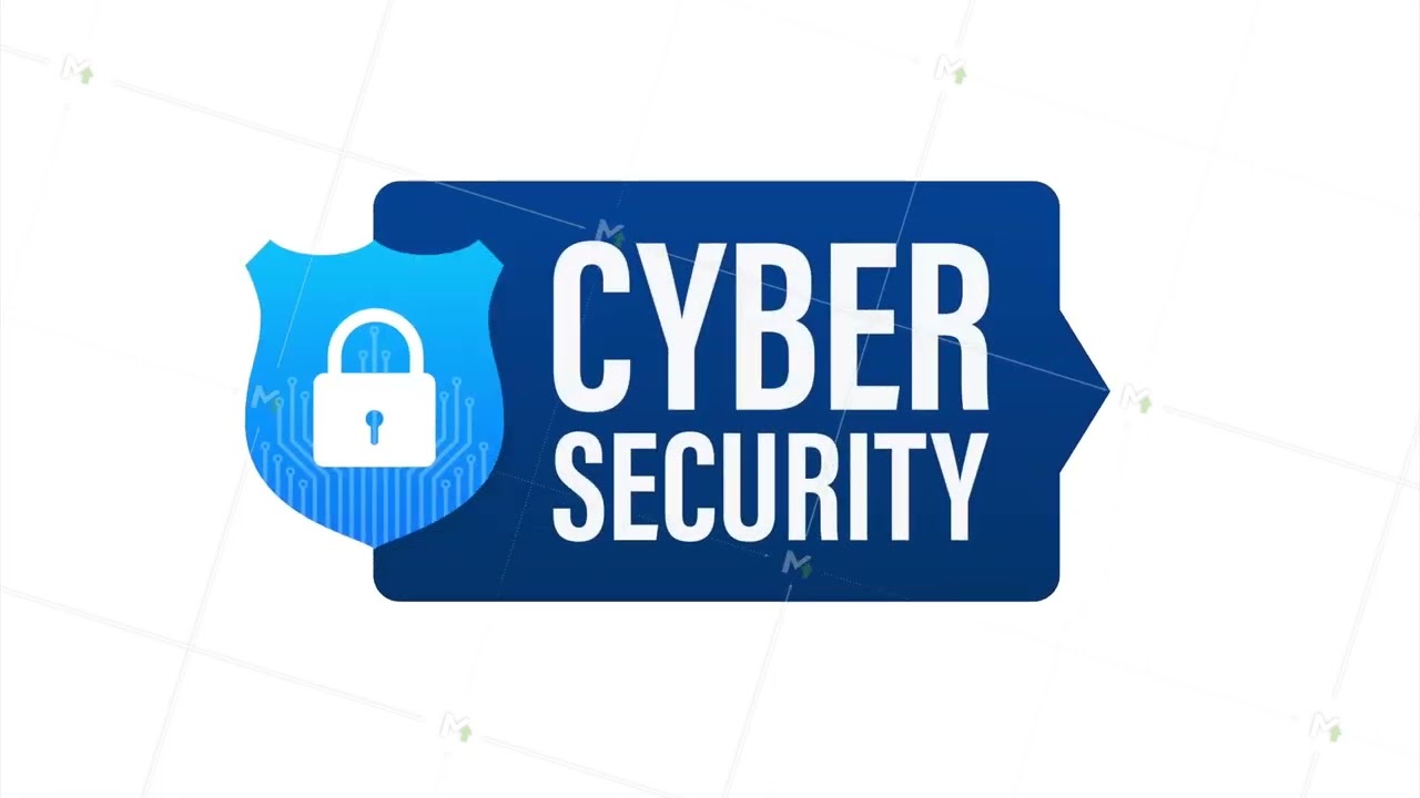 Cyber security logo with shield and check mark. Security shield concept. Internet security. Stock