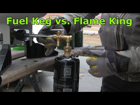 How To Refill 1 Pound Propane Bottles - Fuel Keg Vs Coleman Vs Flame King