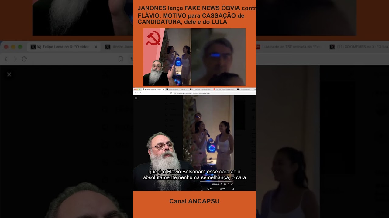 JANONES lança FAKE NEWS ÓBVIA contra FLÁVIO: MOTIVO para CASSAÇÃO de CANDIDATURA