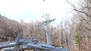 preview picture of video 'New Ski Lift Towers- Canon Mountain Ski Area, New'