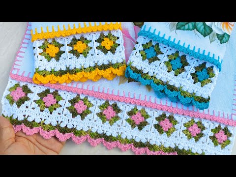 CROCHET EDGE FOR DISHTOWEL 🌸