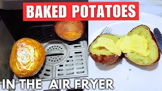 Air Fryer Baked Potatoes Easy! Jacket Potatoes #cooking #airfryer #recipe