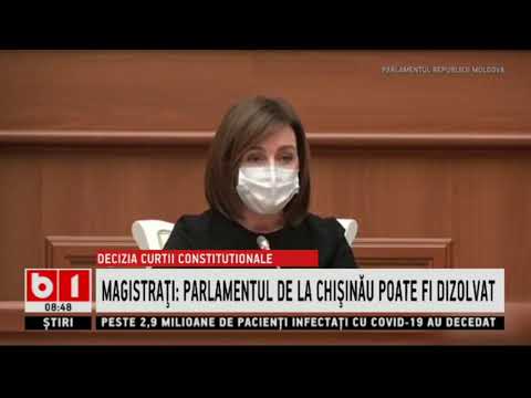 PARLAMENTUL DE LA CHISINAU VA FI DIZOLVAT_Stiri B1_16 aprilie 2021