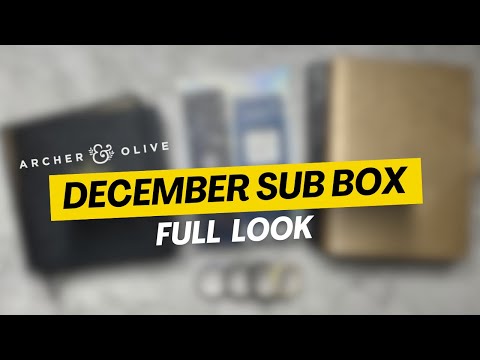 OUT OF THIS WORLD 🌛 Archer and Olive December 2023 Subbox Full Unboxing