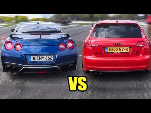 Nissan GTR R35 vs Audi RS3 SPORT BACK - DRAG RACE!