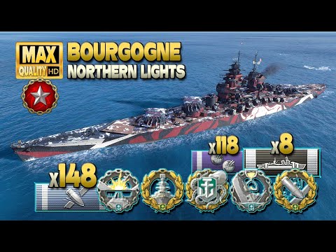 Battleship Bourgogne: Boss in Ranked battle - World of Warships