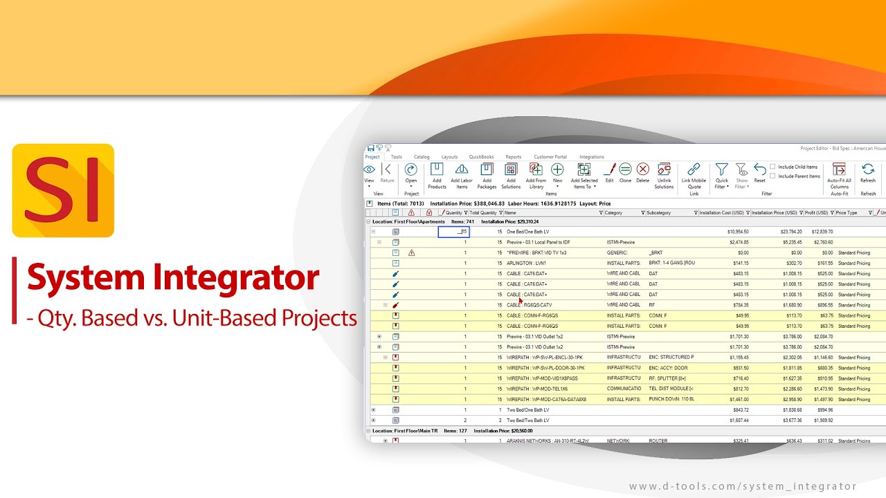 System Integrator - Qty.- Based vs. Unit - Based Projects
