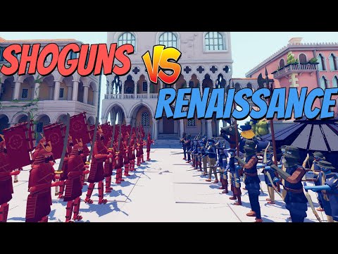 20 SHOGUNS VS EVERY RENAISSANCE UNITS- Totally Accurate Battle Simulator