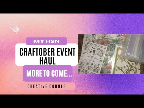 My HSN Craftober Event Haul | Exciting Craft Goodies | More To Come... #hsn #craftober #crafthaul