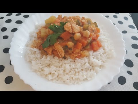 Recette de riz aux légumes et poulet