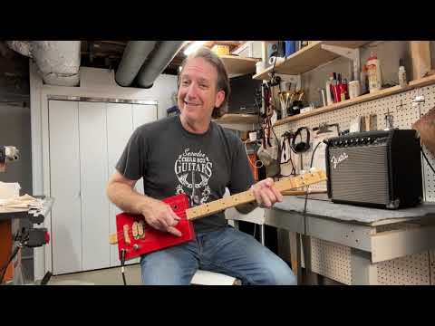 (Part 2) How to Play 1 4 5 Blues Right Hand Tips with a Cigar Box Guitars with Mike Snowden