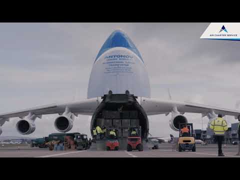 ANTONOV - AN225 Mriya |  Cargo Offloading Timelapse