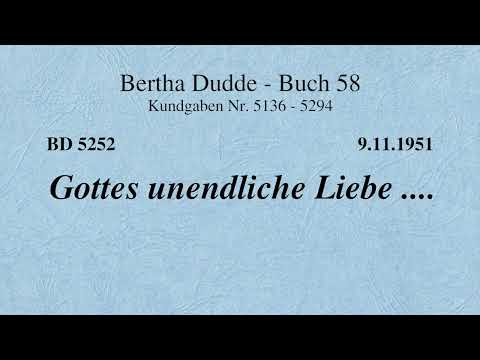 BD 5252 - GOTTES UNENDLICHE LIEBE ....