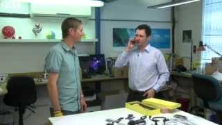 BBC News   Hands tied kit  Designer tests bluetooth glove phone mp4