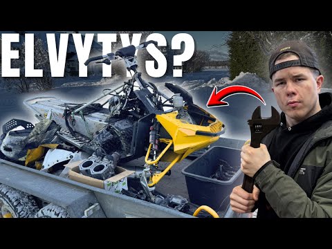 JÄRVEEN UPONNUT MOOTTORIKELKKA! SAADAANKO KÄYNTIIN?