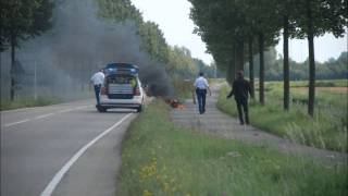 preview picture of video 'Brand wegvervoer (scooter) N217 Oud-Beijerland'