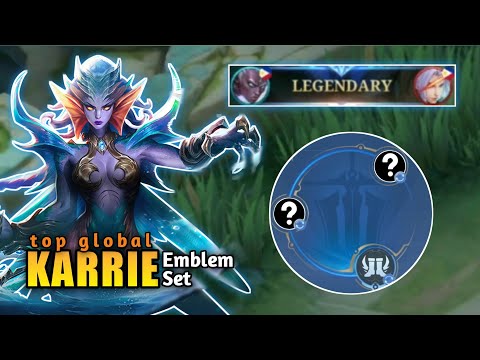 TOP GLOBAL KARRIE EMBLEM SET | SOLO RANKED GAME | MLBB