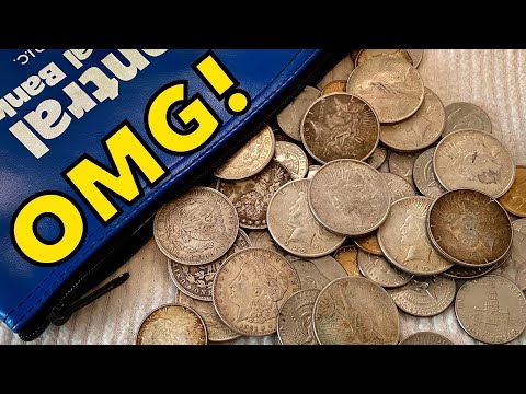 Massive Bag Of Silver Dollars Inherited From Grandma