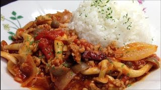 ひき肉で！ハッシュドビーフ【簡単ボッチめし】