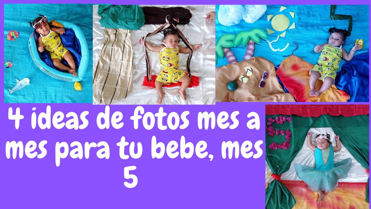 4 MONTH-BY-MONTH BABY PHOTO IDEAS - MONTH-BY-MONTH BABY PHOTO SHOOT - 5TH MONTH BABY PHOTOS.