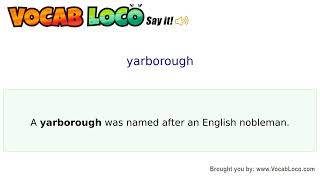 Video thumbnail for yarborough