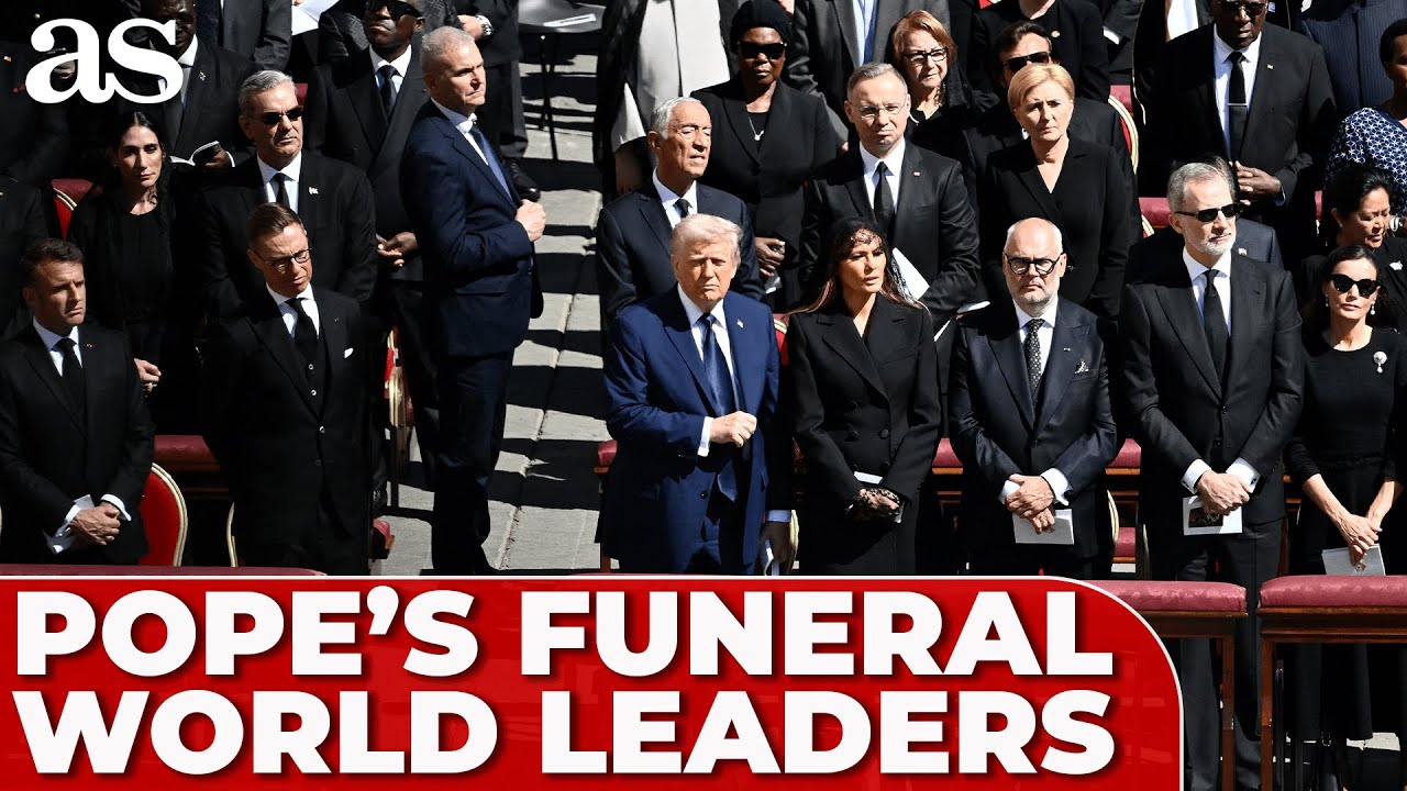WORLD LEADERS arrive for POPE FRANCIS' funeral: Trump, Zelensky, Macron, Milei, King Felipe