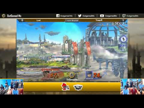 OGMx BiWeeklies v3 - Smash bros for Wii U - Losers' bracket - Luel(Shulk, Little Mac) vs Yuan(Marth)
