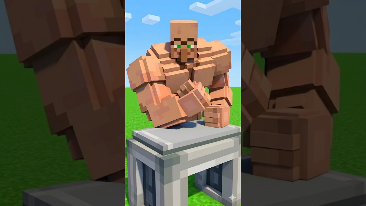 Buff villager play arm wrestling