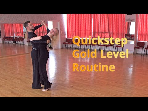 Quickstep Basic (Gold Level) Choreography | Natural Pivot Turn, Natural Spin Turn, Zig Zag