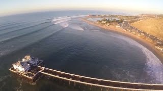 Big Wednesday Surfing in Malibu.  Insane Hurricane Marie swell hits north Los Angeles