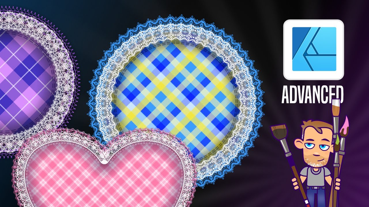 Affinity Designer Tutorial - creating objects with multiple textured strokes