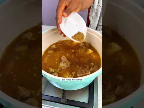 Pepper soup & yam! Africans love this Recipe!