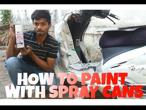 How to paint with spray cans