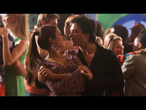 TVD 2x18 - Elena dances with Damon at the school dance | Delena Scenes HD