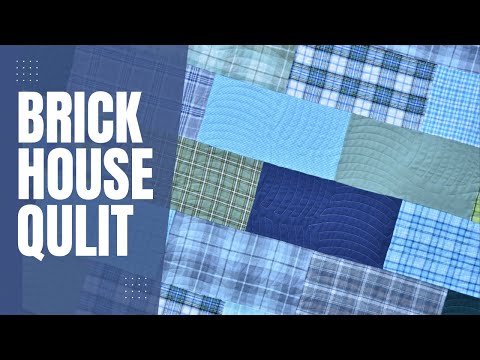 How to Make The Brick House Quilt - SUPER FAST & EASY fat quarter quilt {Perfect for Beginners!}