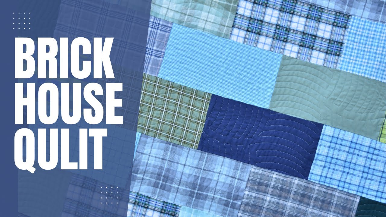 How to Make The Brick House Quilt - SUPER FAST & EASY fat quarter quilt {Perfect for Beginners!}